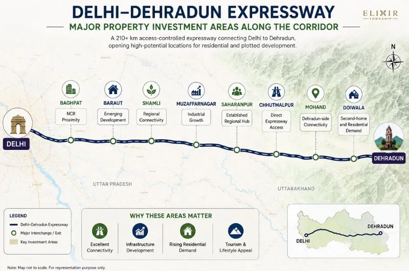 Delhi Dehradun Expressway - Areas Getting Real Estate Attention Along the Corridor